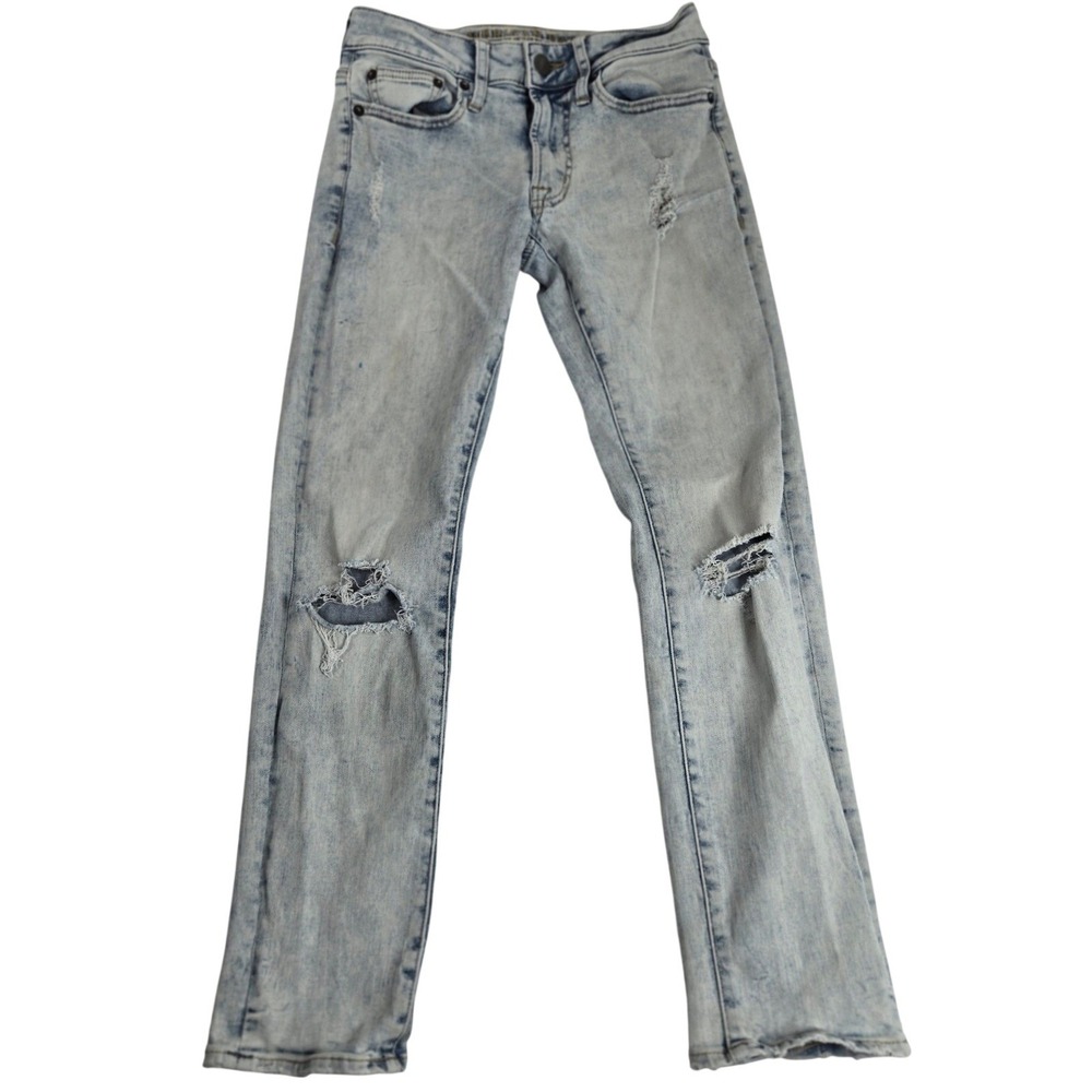 American Eagle Mens Slim Jeans 26x28 Extreme‎ Flex Light Wash Thrashed Y2K Skate